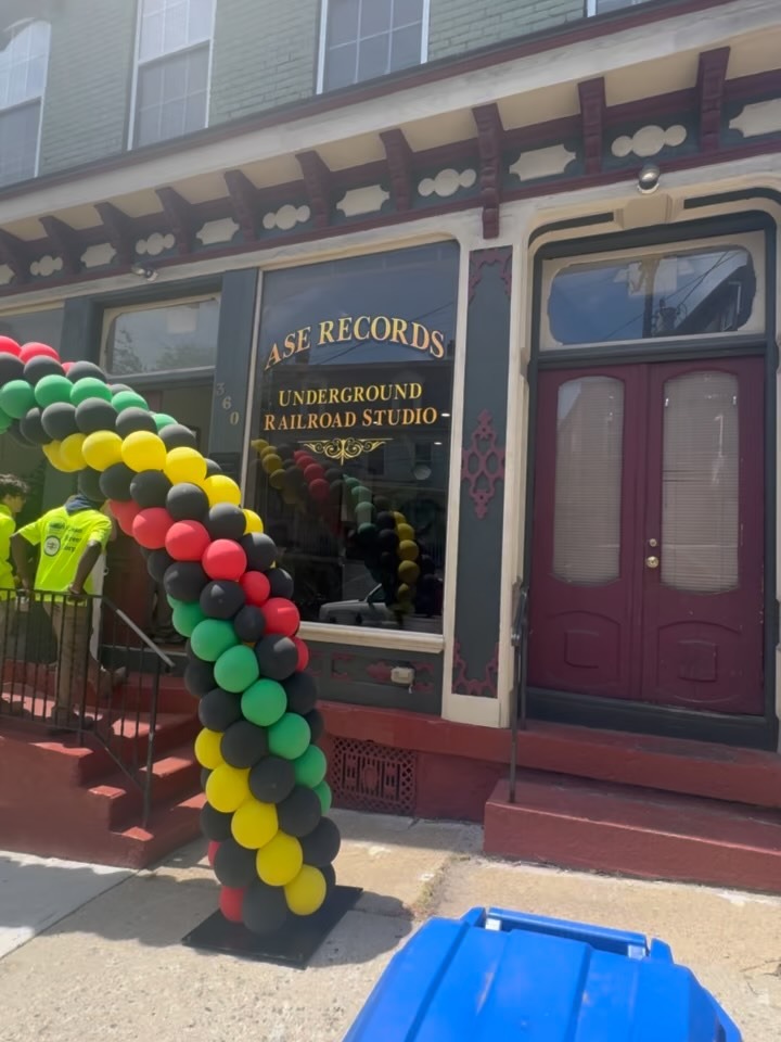 Current ASE Records Underground Railroad Studio storefront at 360 Chambers Street